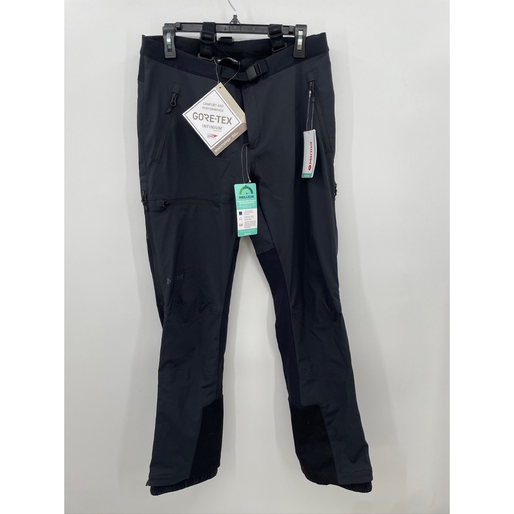 marmot womens ROM gore tex infinium pants size women's 12 black zipper